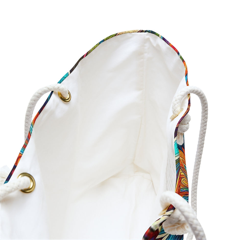 Thumbnail: Blue Flower with Paisley Weekender Bag