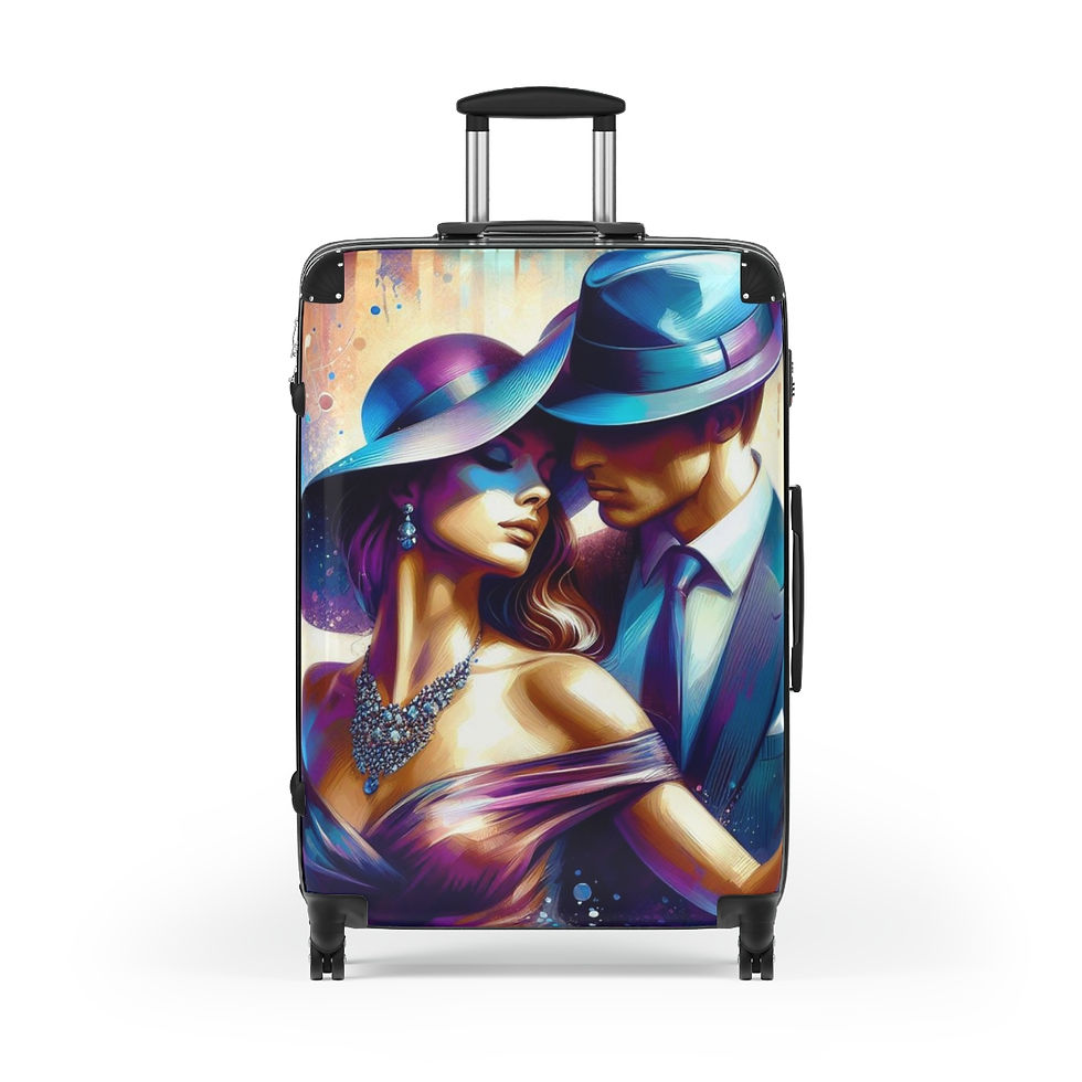 Thumbnail: Dancing Couple In Purple Suitcase