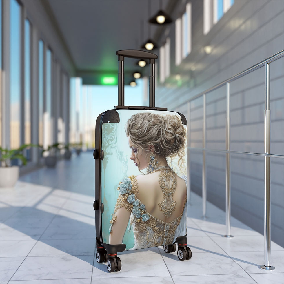 Thumbnail:  Lady in White Suitcase 
