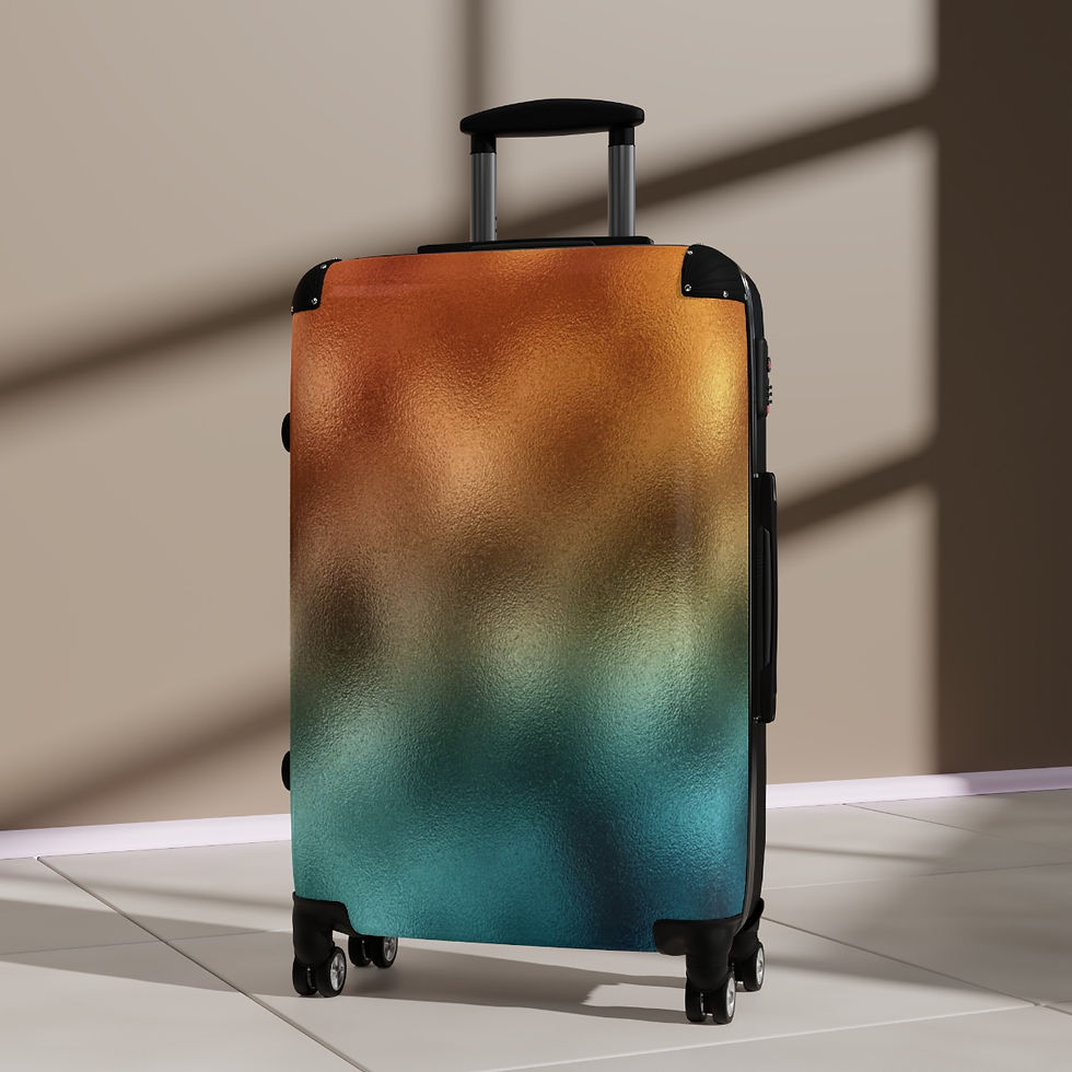 Thumbnail: Orange and Blue Suitcase