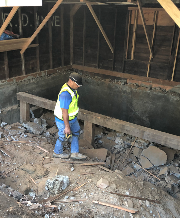 Concrete foundation repair and reinforcement