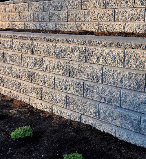  2 tier retainging wall built using block concrete - Drainage, height and structural consideration