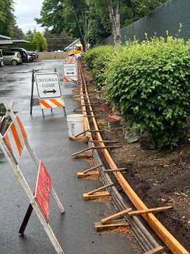 Apartment Complex Curb Installation