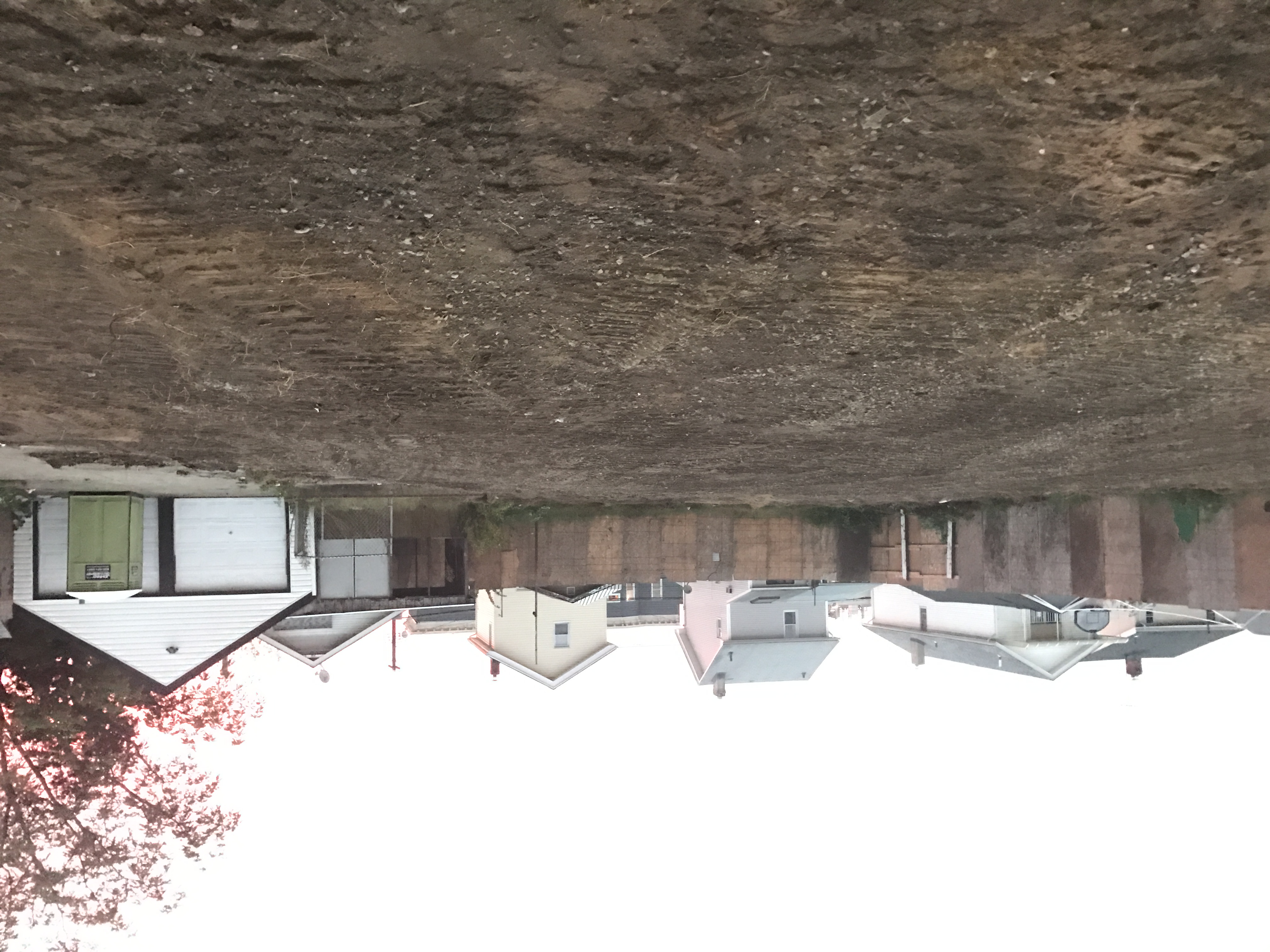 Graded lot after demolition