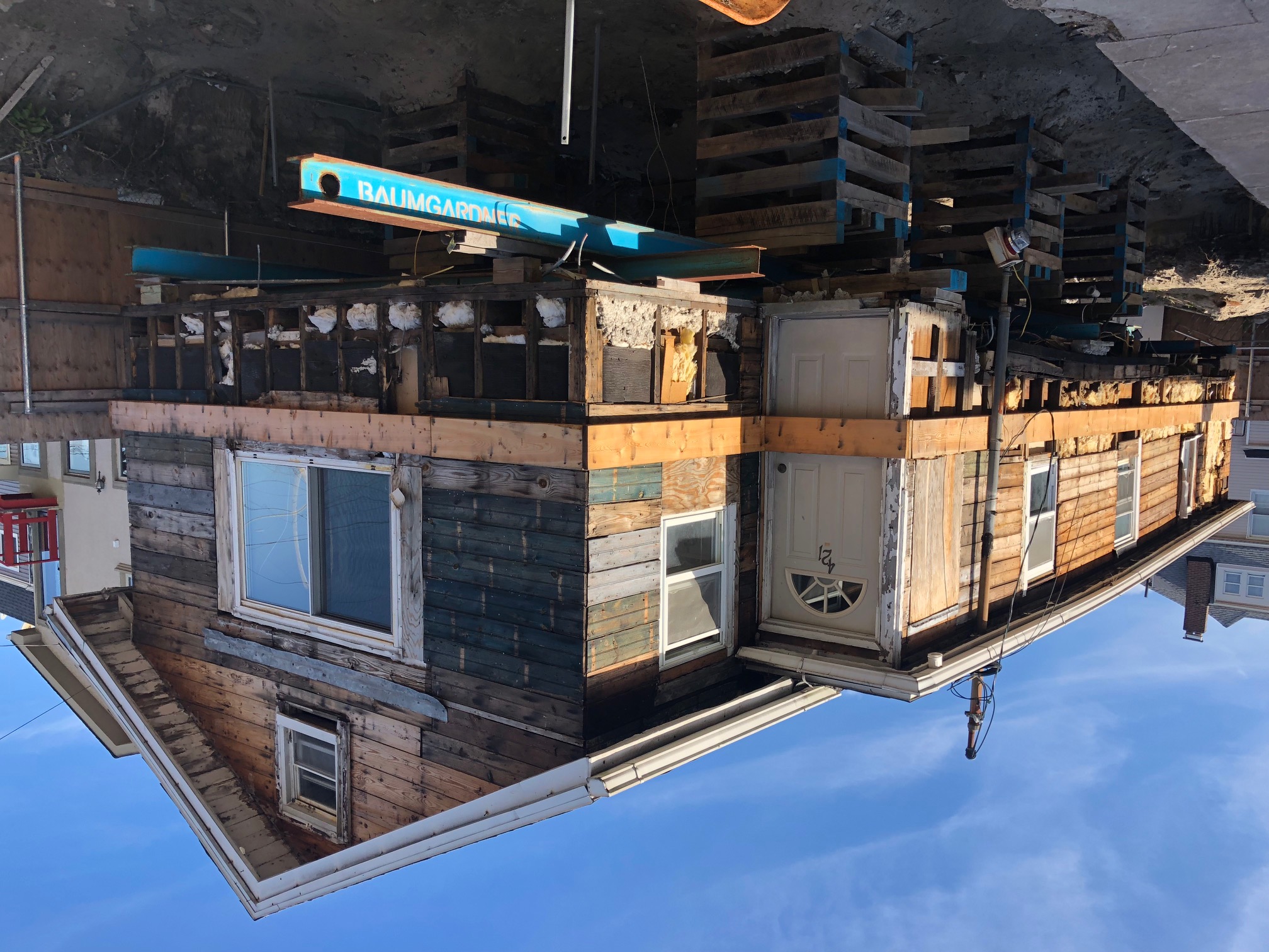 Home being elevated