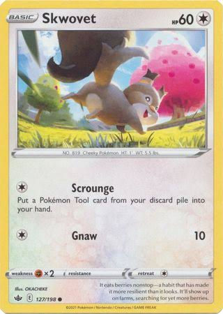 Pokemon Card - Skwovet - Common - Chilling Reign - 127/198