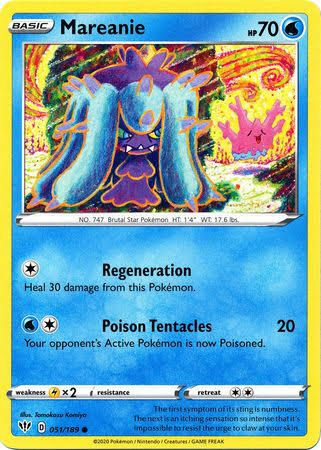 Pokemon Card - Mareanie - Common - Darkness Ablaze - 051/189