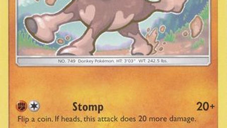 Pokemon Card - Mudbray - Common  - Burning Shadows - 77/147