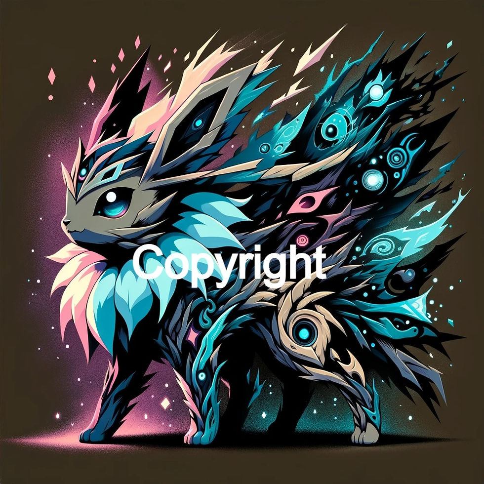 Thumbnail: Dark Eevee individual art