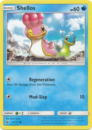 Pokemon Card - Shellos - Common - Crimson Invasion - 29/111