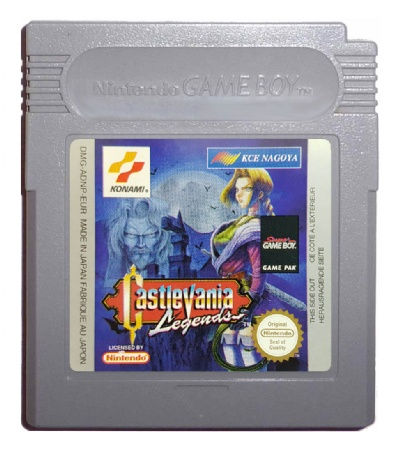 Castlevania Legends (Game Boy, 1997/1998) by Konami/KCE Nagoya—Sonia Belmont adventure with Burning Mode, Soul Weapons,