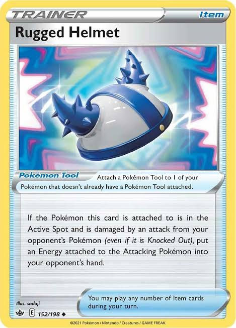 Pokemon Card - Rugged Helmet - Uncommon - Chilling Reign - 152/198