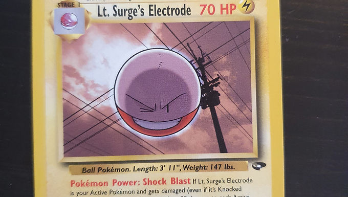 Pokemon Card - Lt. Surge's Electrode