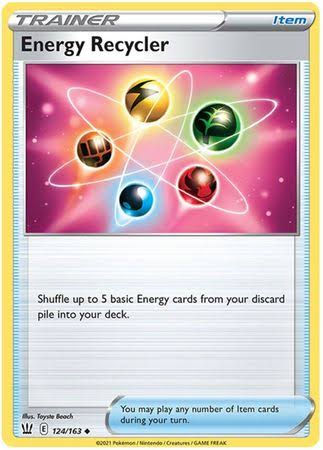 Pokemon Card - Energy Recycler - Uncommon - Battle Styles - 124/163