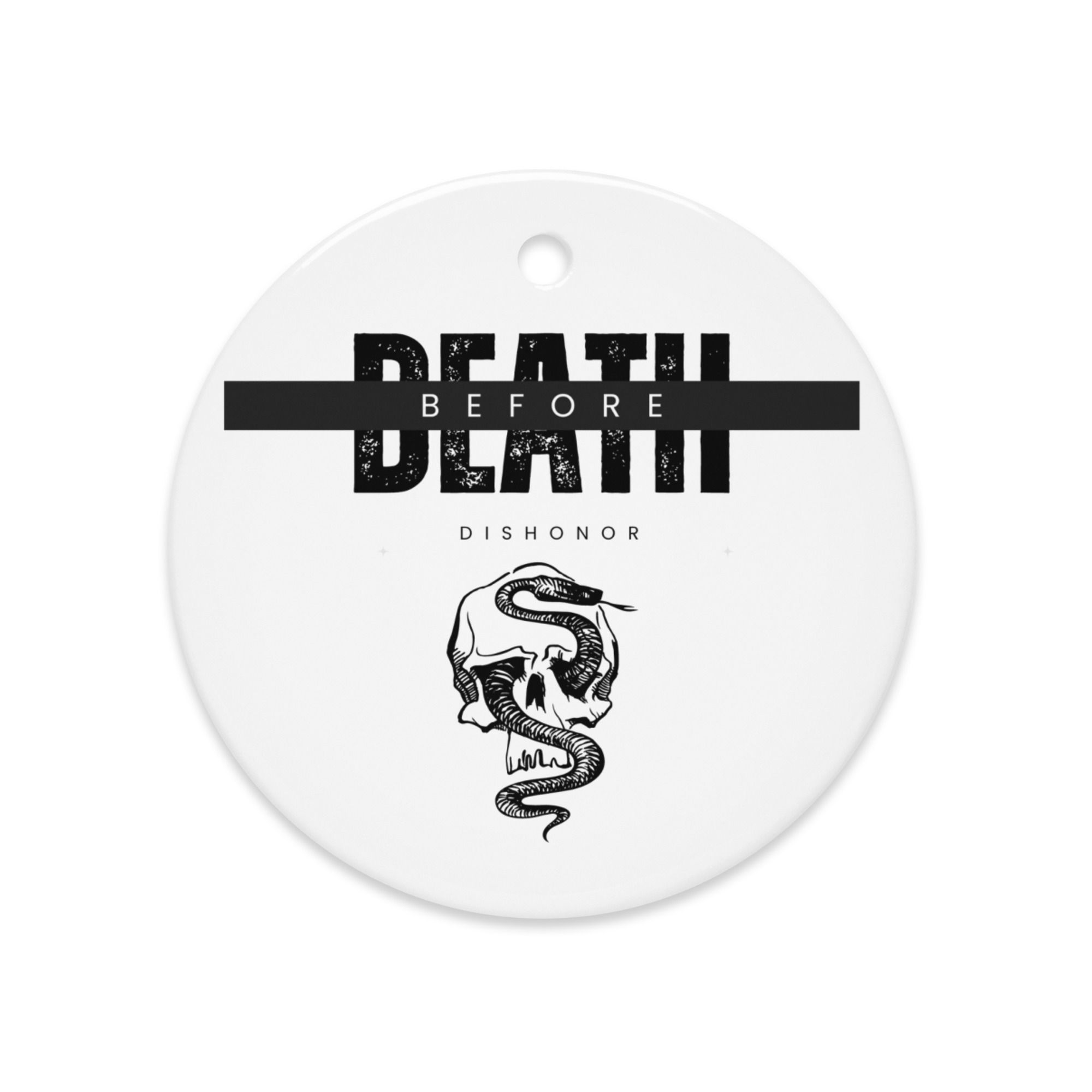 Double-sided ceramic ornaments