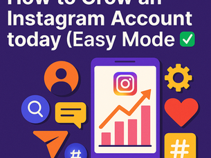 How to Grow an Instagram Account today (Easy Mode ✅)