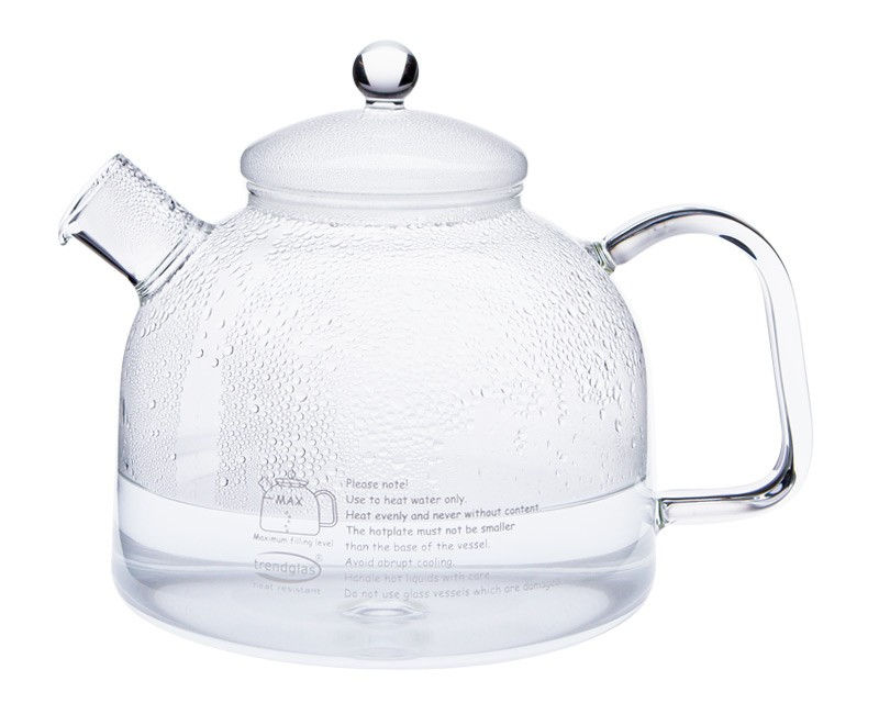 Trendglas Jena Wasserkocher aus hitzebeständigem Borosilikatglas – plastikfrei, transparent und spülmaschinengeeignet