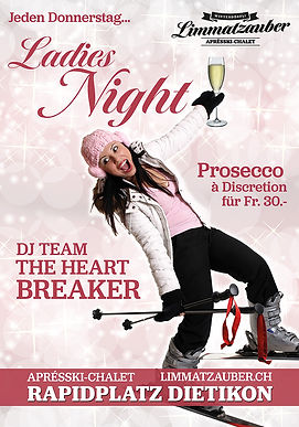 Ladies Night - Jeden Donnerstag im Aprésski-Chalet am Limmatzauber