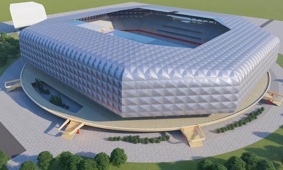 So wird die Dan-Pălinișanu-Arena nach dem Neubau aussehen.