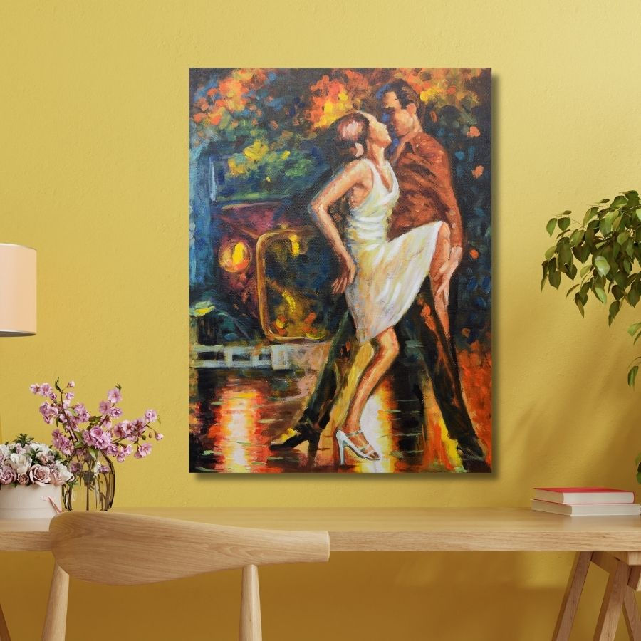 Thumbnail: best Romantic Couple Dancing Painting art gallery in Mumbai