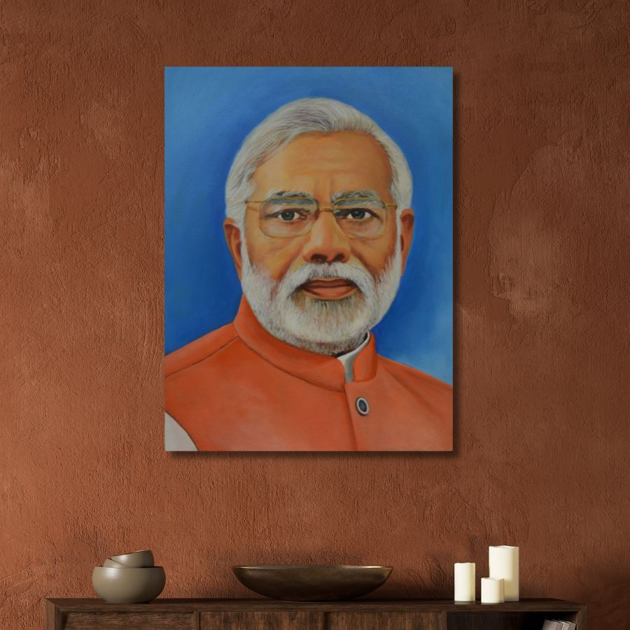 Thumbnail: Narendra Modi Painting for living room
