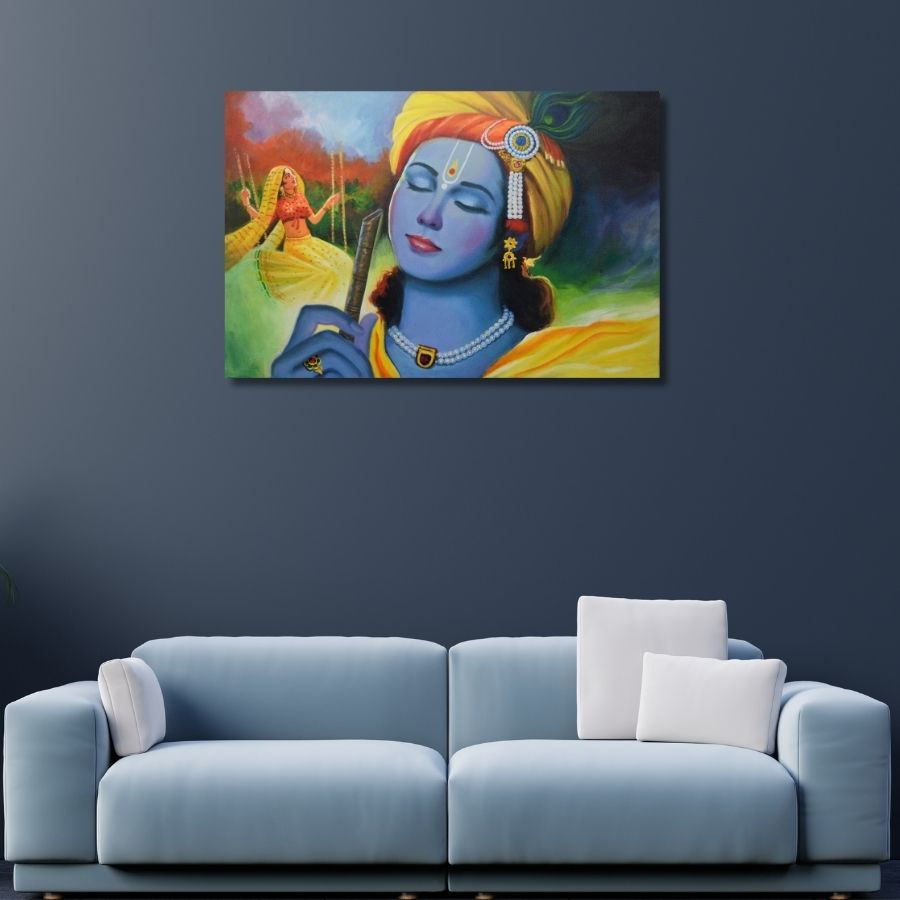 Thumbnail: Love Radha Krishna Painting artworks