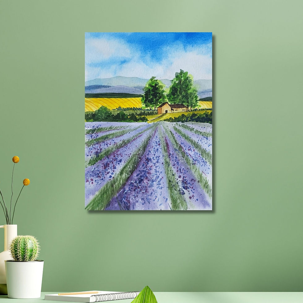 Thumbnail: famous Watercolor Violet Symphony Painting