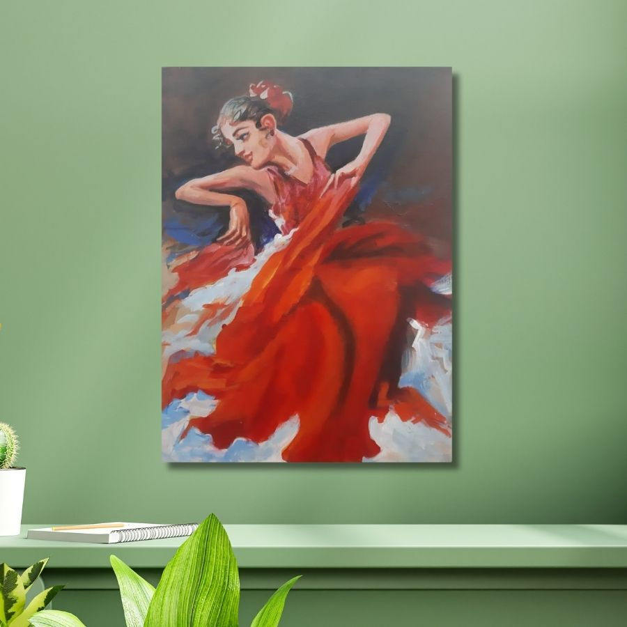 Thumbnail: shop Flamingo Dancing Painting in Mumbai