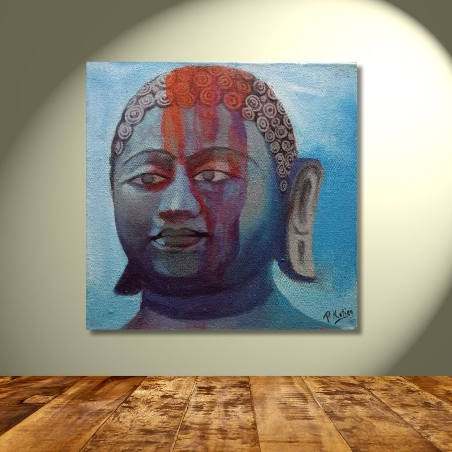 Thumbnail: famous Bahubali Painting Handmade for wall