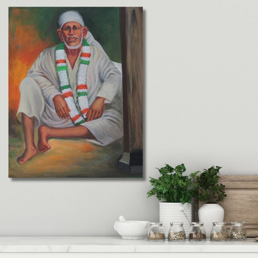 Thumbnail: Best Creative Modern Art Sai Baba Painting