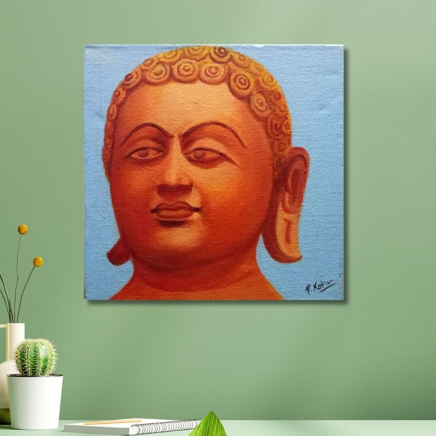 Thumbnail: original Artwork Bahubali Gomateshwara Painting for wall