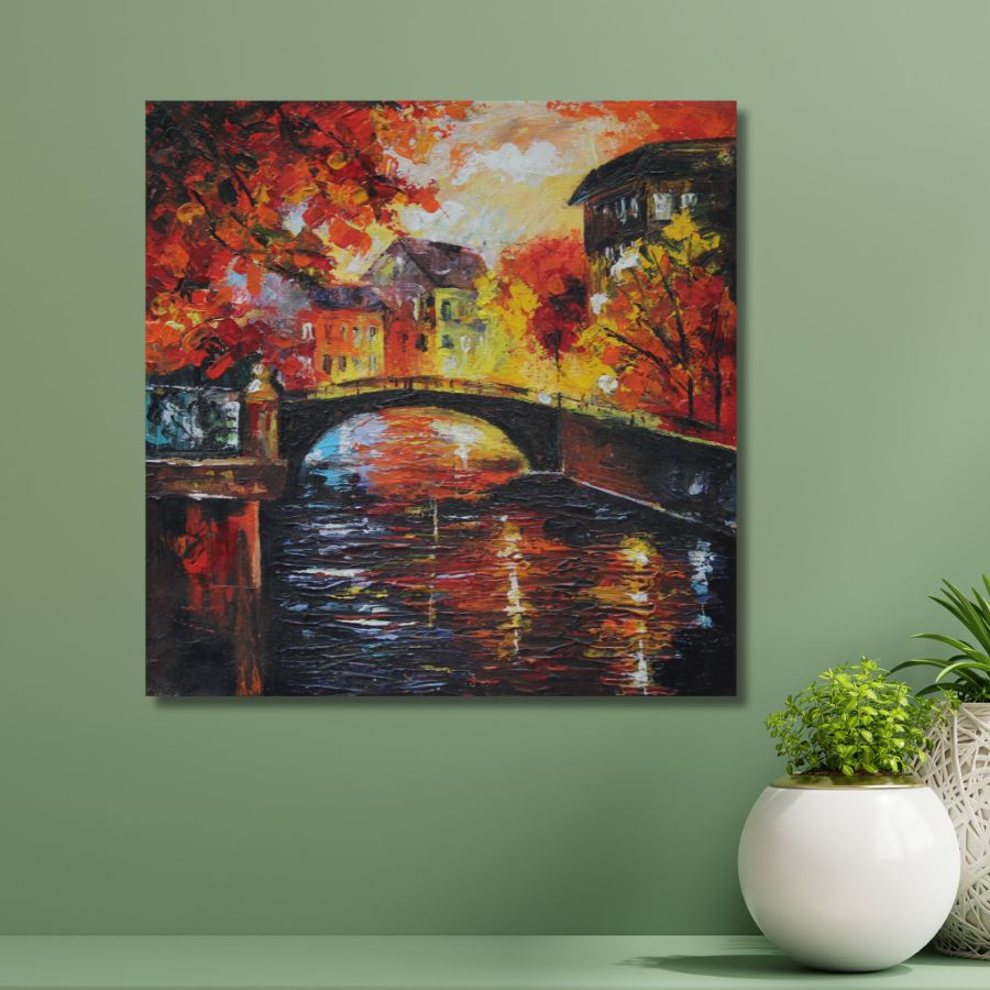 Thumbnail: Buy Cityscape Painting online from India