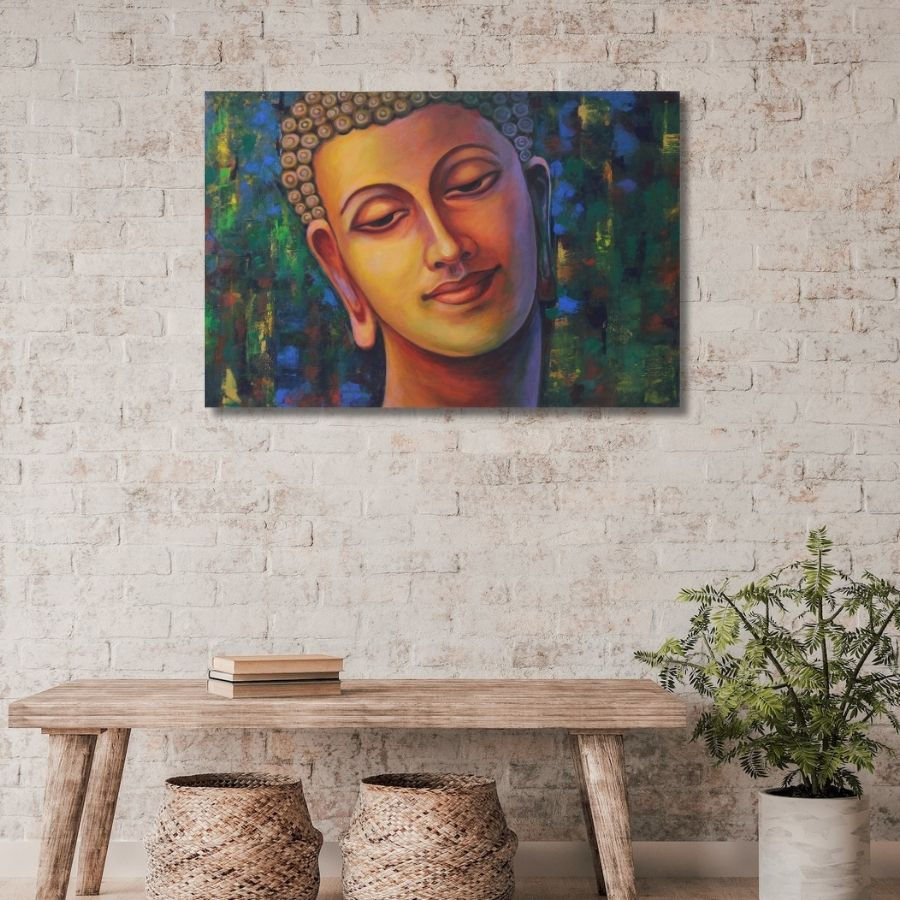 Thumbnail: Gautam buddha face painting