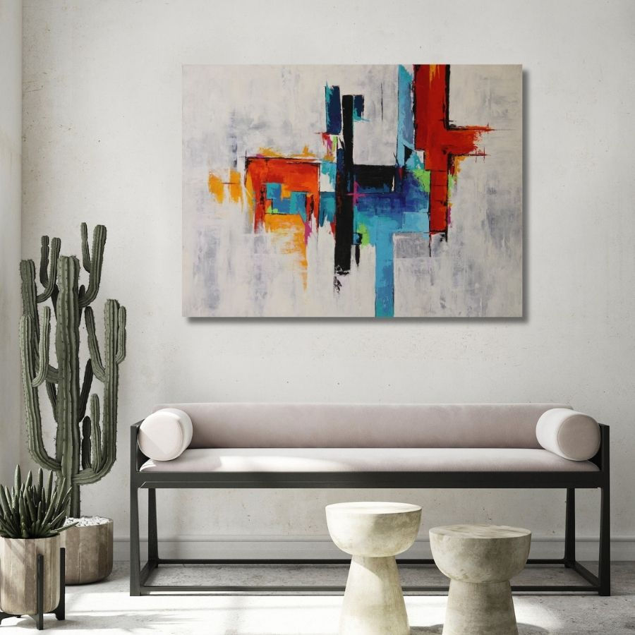 Thumbnail: original Contemporary Abstract Painting with frame