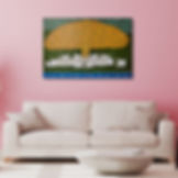 Cow Under A Bimba Tree Pichwai Painting on canvas