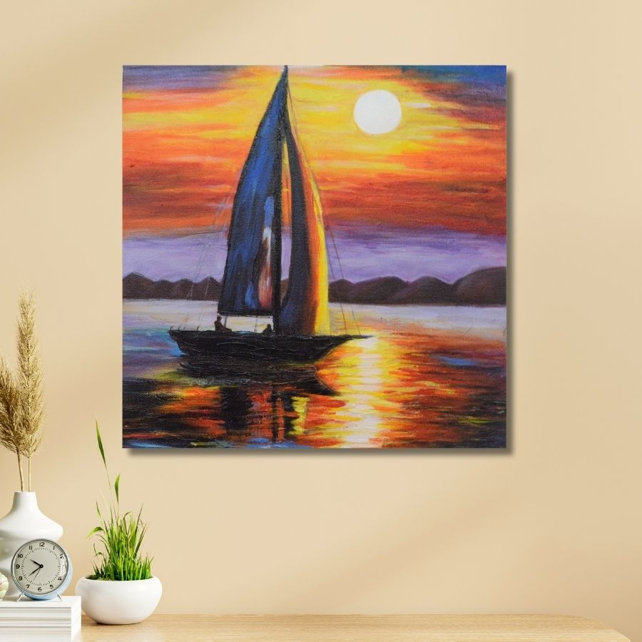 Thumbnail: famous Boat Painting for wall
