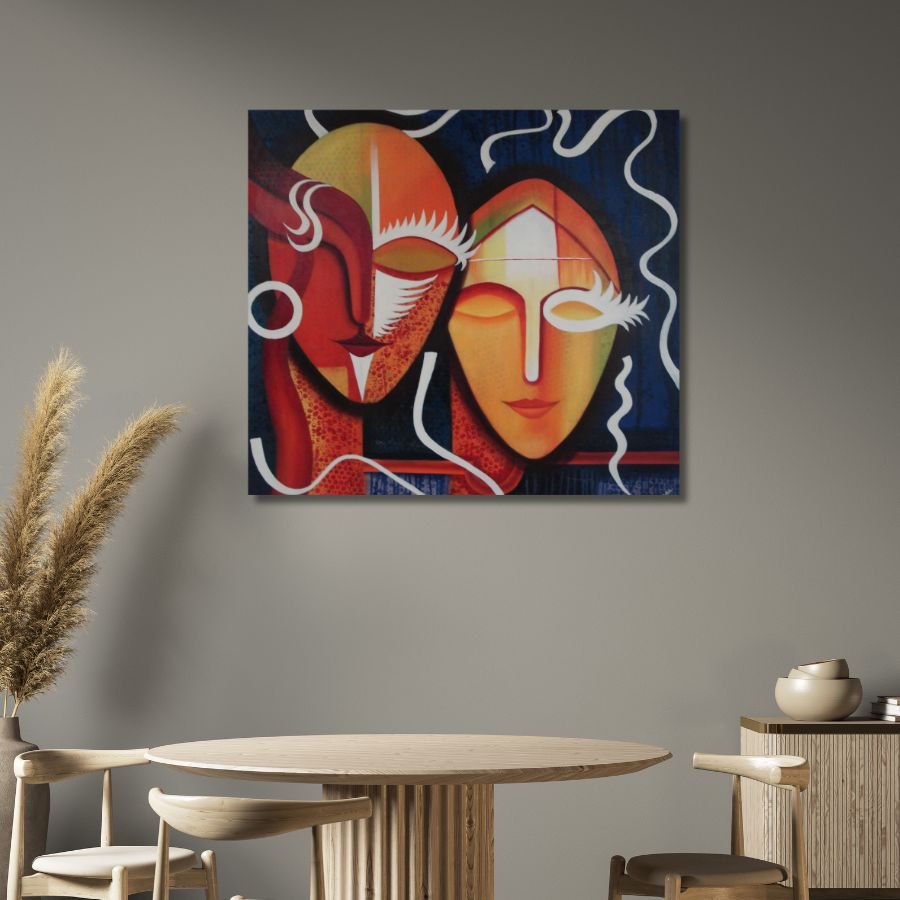 Thumbnail: best Abstract Face Painting Figurative art gallery in Mulund