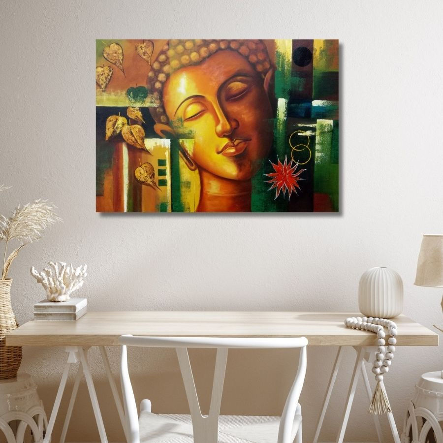 Thumbnail: shop abstract buddha painting in Mumbai