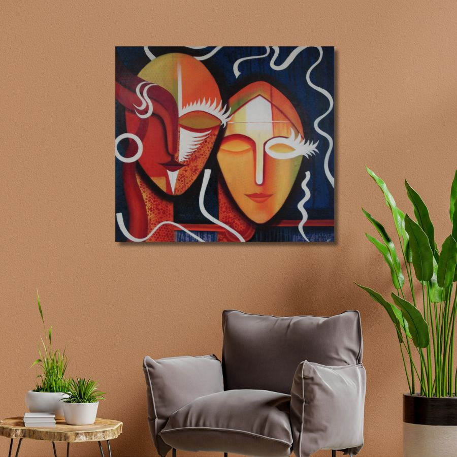 Thumbnail: famous Abstract Face Painting Figurative for wall