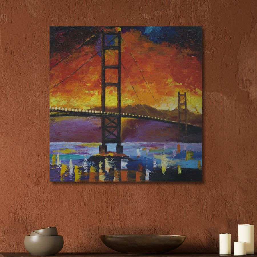 Thumbnail: buy Golden Gate Bridge Painting online from India
