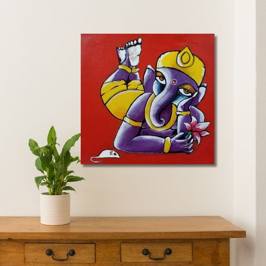 Thumbnail: best Lord Vinayaka Paintings art gallery in Mulund