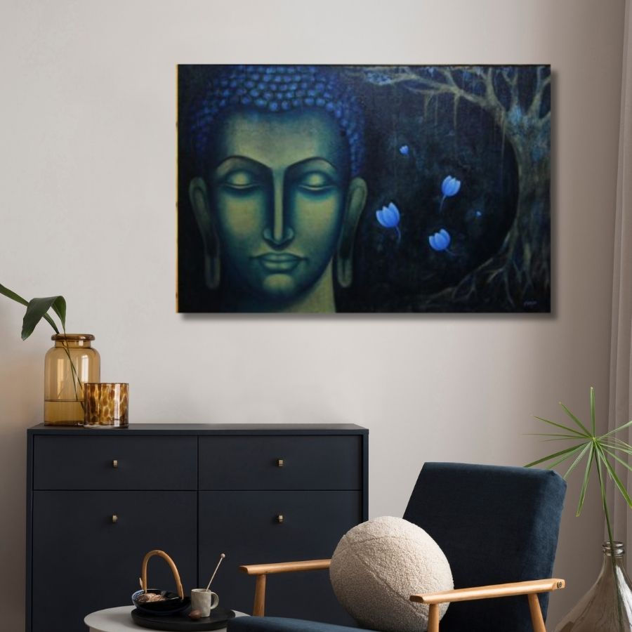 Thumbnail: famous Acrylic painting of Buddha