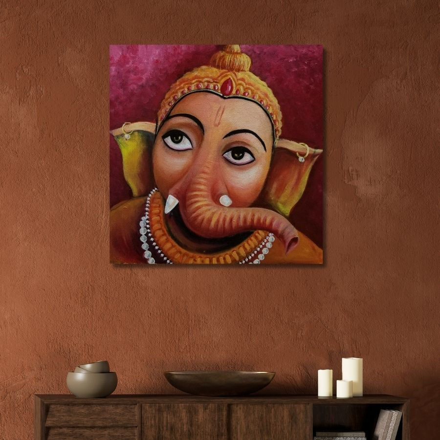Thumbnail: buy God Ganesha Painting onlijne from India