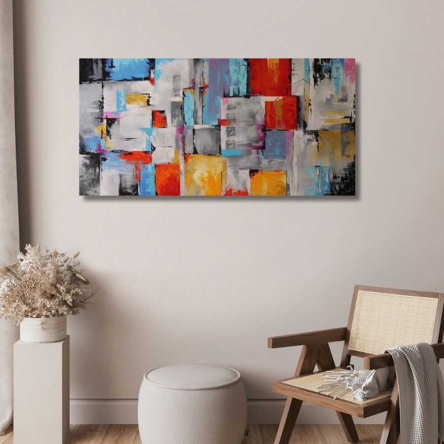 Thumbnail: handmade Modern Abstract Painting by Indian Artist