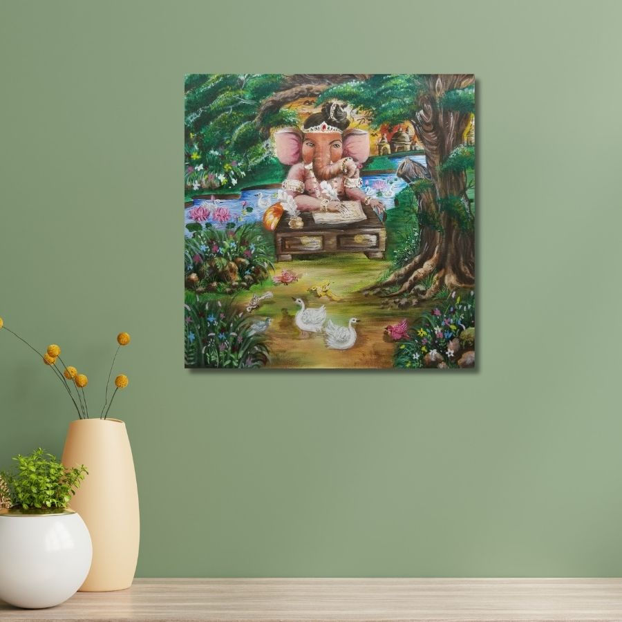 Thumbnail: best Ganesha Artwork painting art gallery in Mumbai