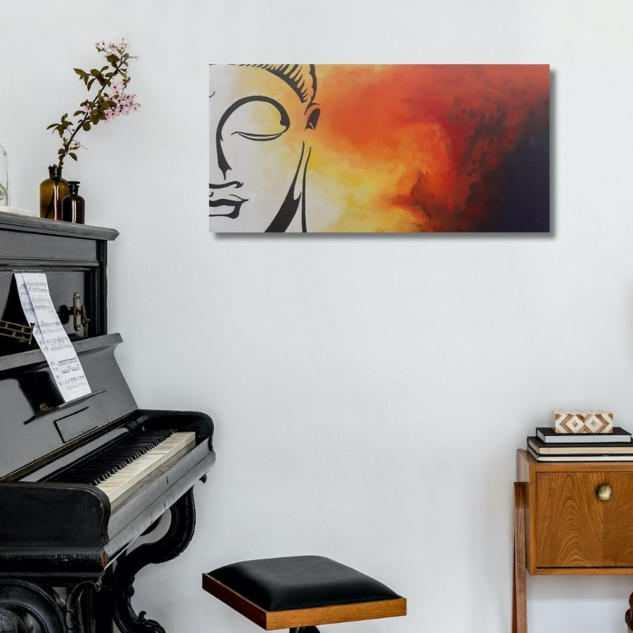 Thumbnail: Buddha handmade painting by Indian artist