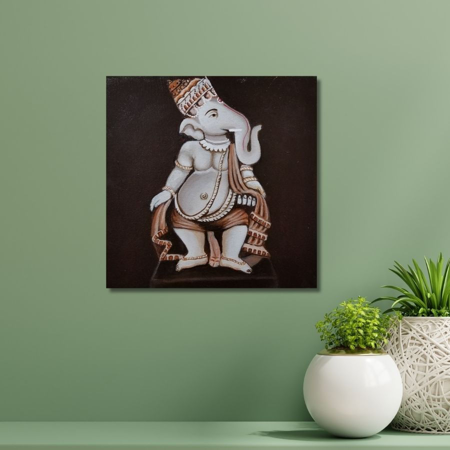 Thumbnail: famous Realistic Ganesha Painting for wall