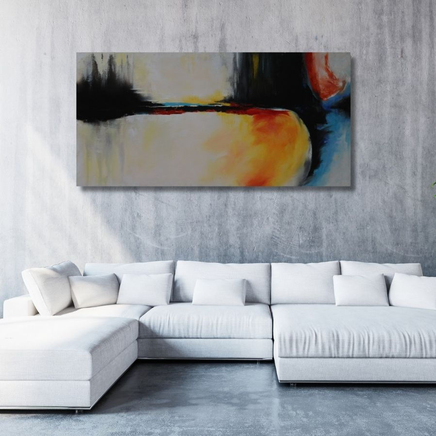 Thumbnail: buy Abstract Wall Painting For Living Room online from India