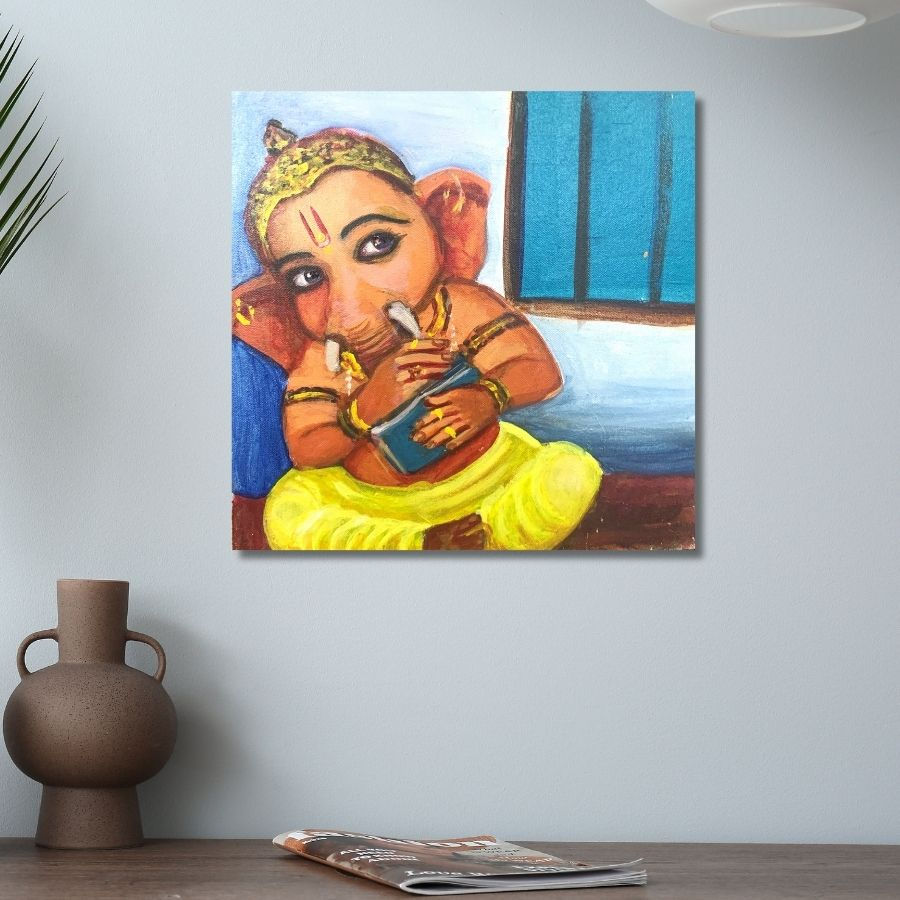 Thumbnail: Beautiful Ganpati Paintings art gallery in Mumbai