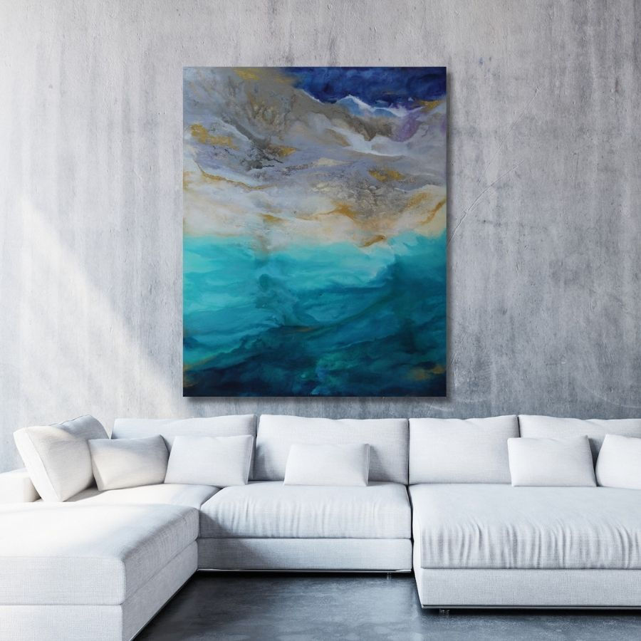 Thumbnail: best Abstract Wall Painting For Living Room art gallery in Mumbai